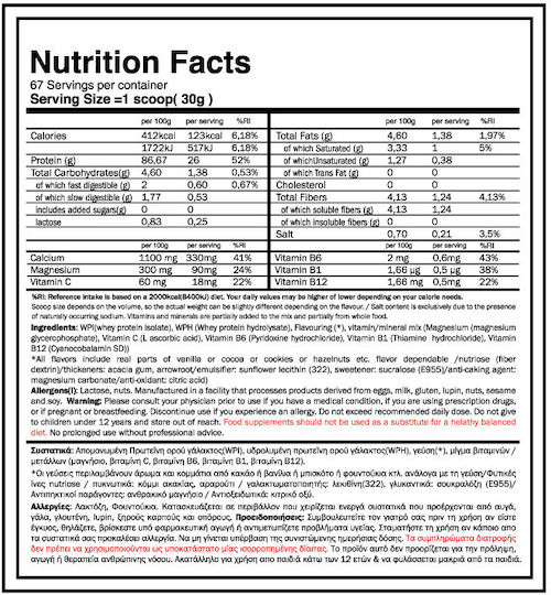 GoldTouch Nutrition Iso Touch 86% Protein Whey Gluten Free with Flavor Ganache Chocolate 2kg