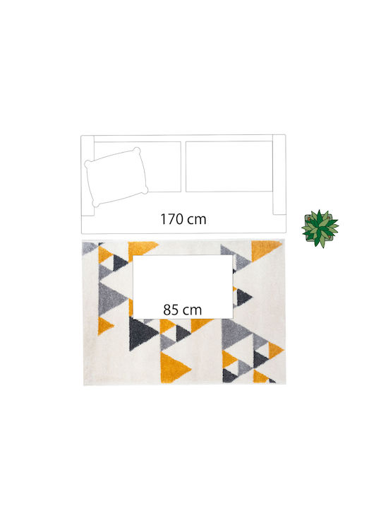 A-S Ilan Teppich Rechteckig Synthetisch,Polyester/Cotton/Leather Weiß