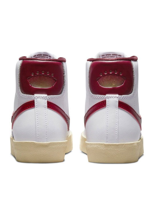 Blazer Mid '77 SE Γυναικεία Μποτάκια White / Muslin / Metallic Gold Star / Team Red