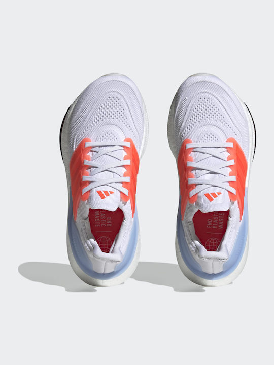 Ultraboost 23 Αθλητικά Παιδικά Παπούτσια Running με Κορδόνια Cloud White / Solar Red