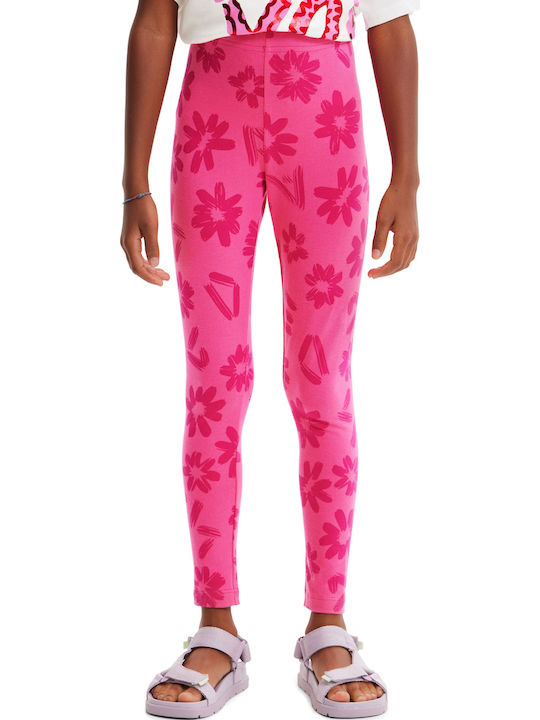 Kinder Leggings Lang Fuchsie