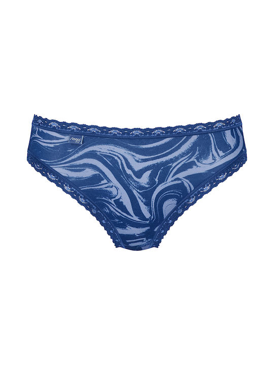Sloggi Women's Cotton Slip Fuchsia/Blue/Beige 3Pack