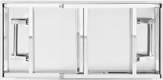 vidaXL Ανοξείδωτο Τραπέζι Μ120xΒ60xΥ145cm