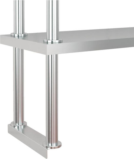vidaXL Ανοξείδωτο Τραπέζι Μ120xΒ60xΥ145cm