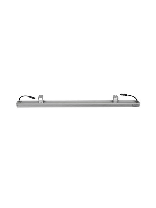 GloboStar Javia Outdoor Floor Lamp LED Wall Washer 48W with Natural White Light IP67 Gray