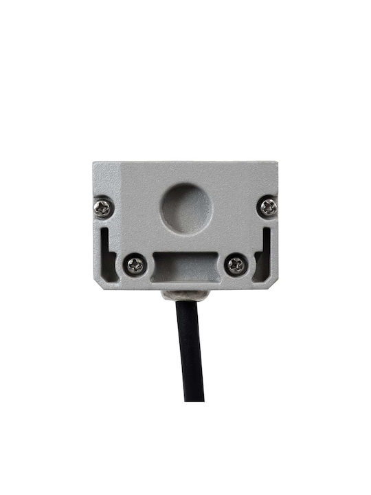 GloboStar Javia Outdoor Floor Lamp LED Wall Washer 48W with Natural White Light IP67 Gray
