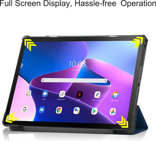 Sonique Flip Cover Ανθεκτική Navy Μπλε (Lenovo Tab M10 Plus 10.6" 3rd Gen)