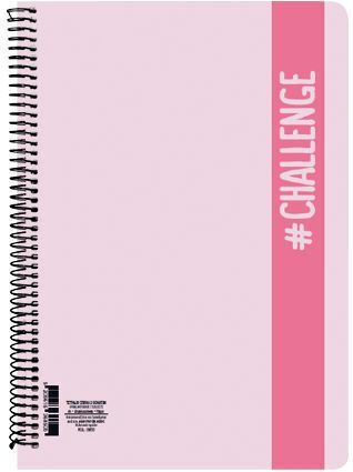 AG Trees Spiral Notebook Ruled A4 60 Sheets 2 Subjects Challenge Pastel 1pcs (Μiscellaneous colours)