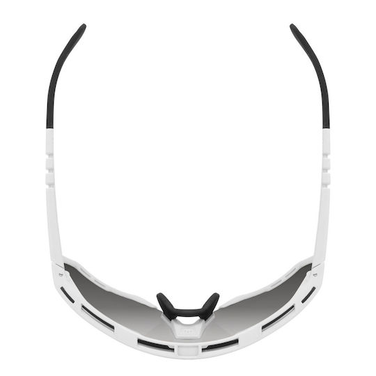 Scicon Cycling Glasses with White Frame & Mirror Lenses