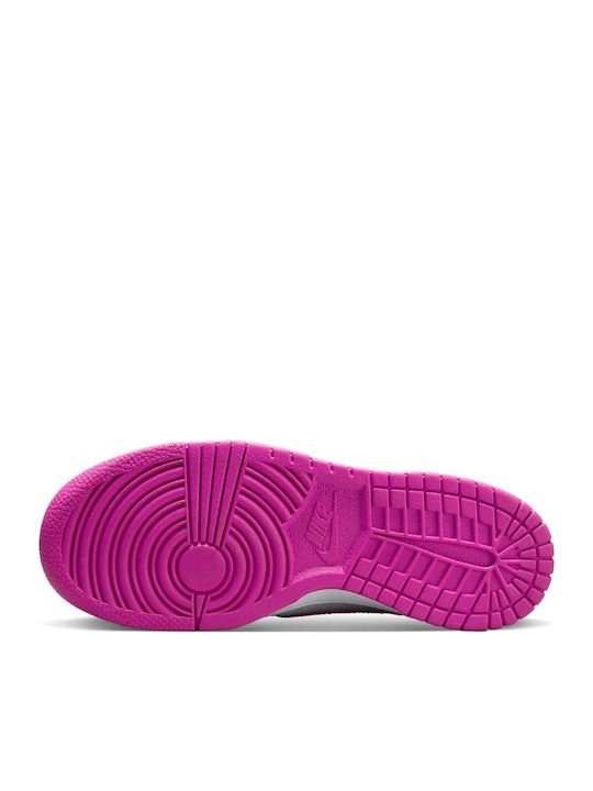 Dunk Dunk low Active Kids Sneakers White / Active Fuchsia