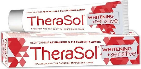 Therasol Whitening & Sensitive Οδοντόκρεμα για Ευαίσθητα Δόντια , Λεύκανση & Πλάκα 75ml