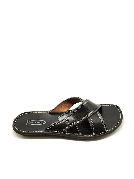 Castor Anatomic Men's Leather Sandals Black