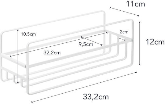 Yamazaki Επιτραπέζια Βάση Μεταλλική 33.2x11x12εκ. Λευκή