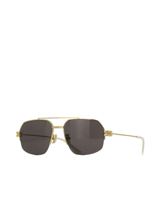 Bottega Veneta Sunglasses with Gold Metal Frame