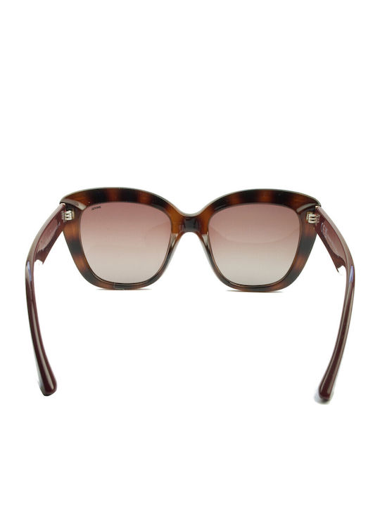Invu Women's Sunglasses with Brown Plastic Frame and Brown Lens B2311B