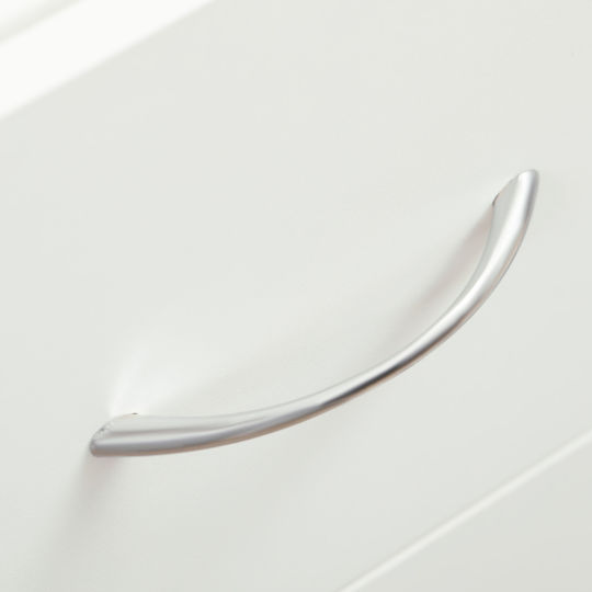 HomCom Тролей Кухненски Inox 3 Позиции Бял 50x25x85см