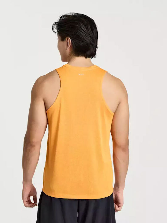 Saucony Stopwatch Singlet T-shirt Yellow