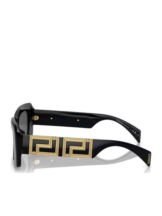 Versace Γυναικεία Γυαλιά Ηλίου με Μαύρο Κοκκάλινο Σκελετό και Γκρι Φακό