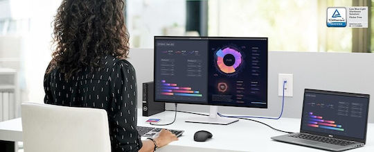 Dell Monitor IPS U2722DE 27" QHD 2560x1440 cu Timp De Răspuns 8ms GTG Gri