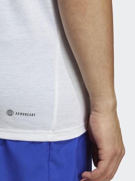 Train Essentials Feelready Aeroready Спортна тениска Бяло / черно