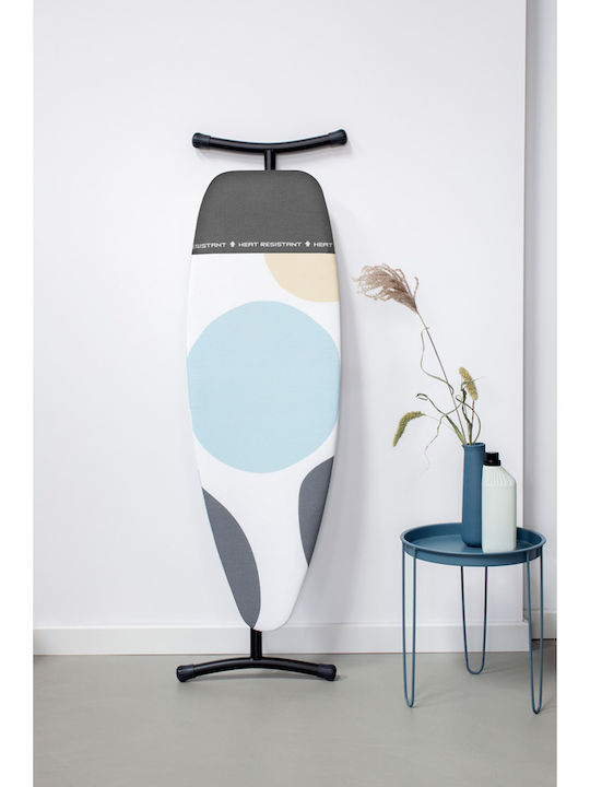 Brabantia Spring Bubbles Ironing Board for Steam Iron Foldable 135x45x102cm