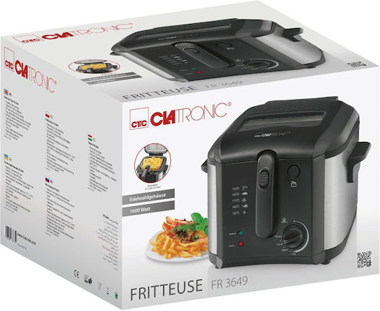 Clatronic FR 3649 Φριτέζα 2.5lt Μαύρη