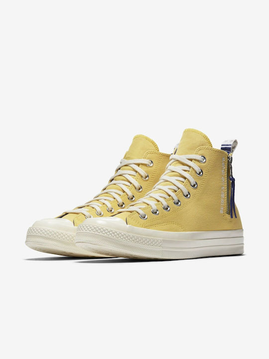 Converse CTAS 70 Side Zip Μποτάκια Κίτρινα