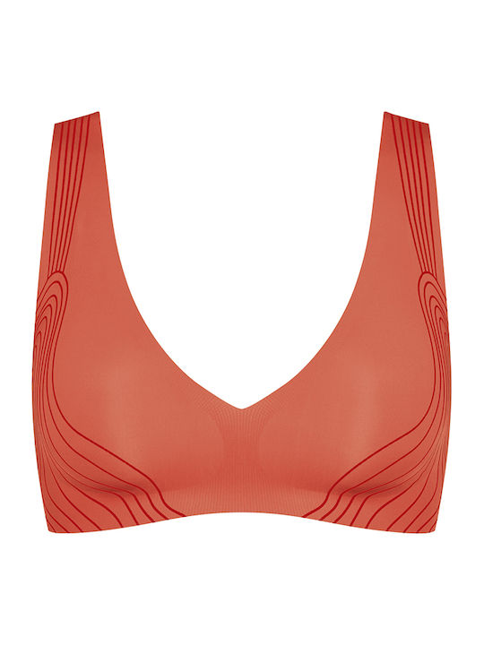 Zero Feel N 2.0 Women's Bra without Padding Orange