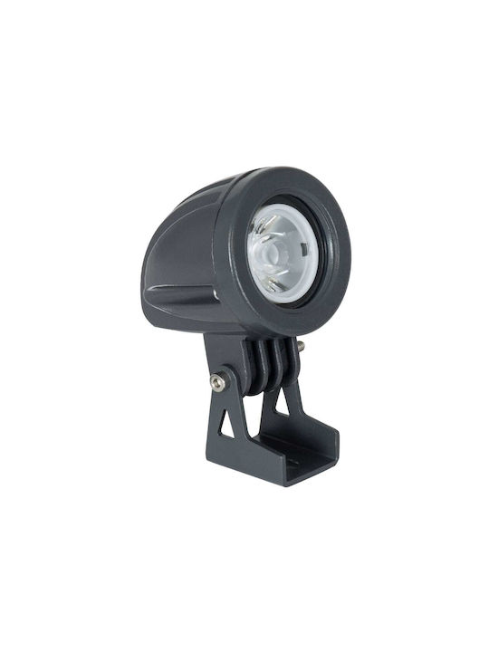 GloboStar Treelighttreedita Außenstehlampe Projektor LED 3W mit Natürliches Weiß Licht IP67 Graue