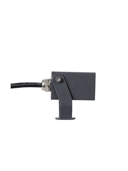 GloboStar Treelighttreemaro Proiector LED Pentru Exterior 3W Cu Lumină Alb Natural IP67 Gri
