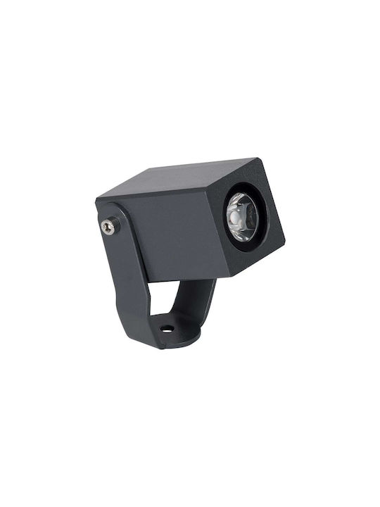 GloboStar Treelighttreemaro Proiector LED Pentru Exterior 3W Cu Lumină Alb Natural IP67 Gri