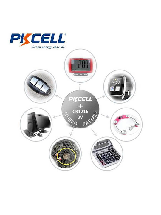 Pkcell Μπαταρία Λιθίου Ρολογιών CR1216 3V 1τμχ