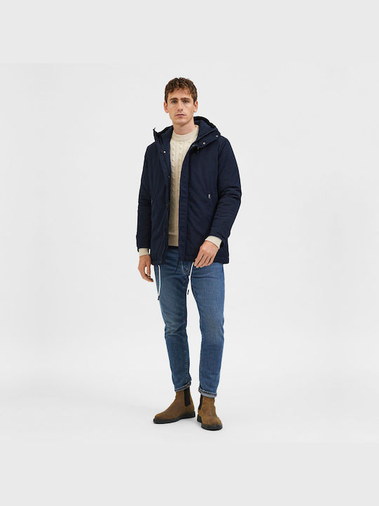 Selected Herren Winter Jacke Lässig Sky Captain