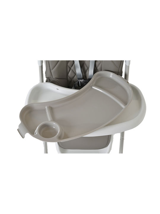 Cangaroo Brownie Klappbarer Baby Hochstuhl mit Höhenverstellbar Grau