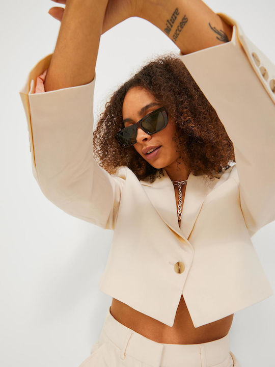 Jack & Jones Short Women's Blazer Seed Pearl