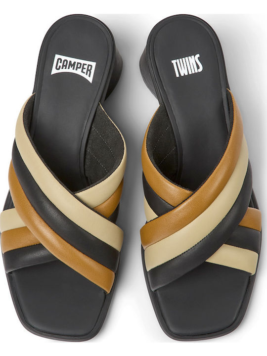 Leder Sandalen Mehrfarbig