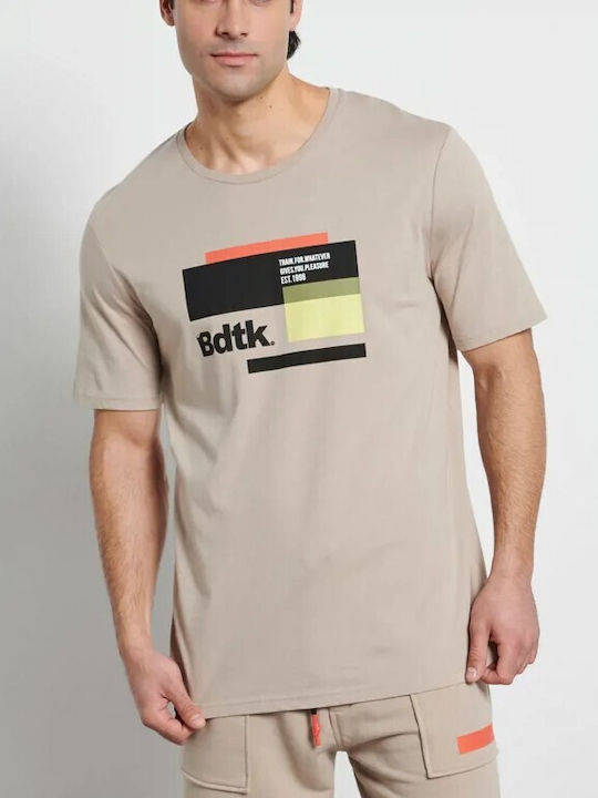 BodyTalk 1231-954528 Men's Short Sleeve T-shirt Beige