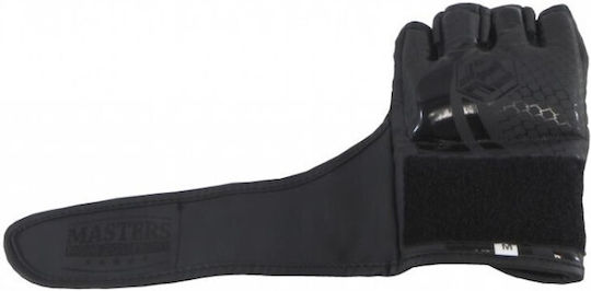 Sport Masters GFT MMA Handschuhe aus Kunstleder Schwarz
