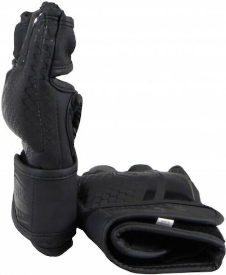 Sport Masters GFT MMA Handschuhe aus Kunstleder Schwarz