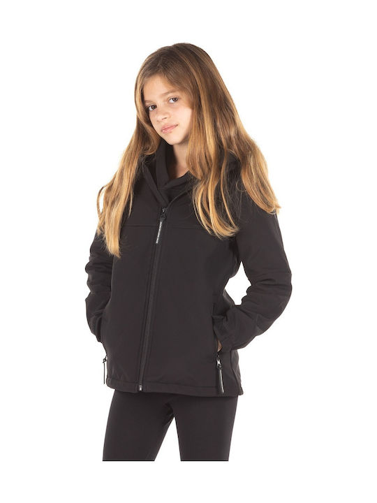Kids' Casual Jacket Short with Hood Black