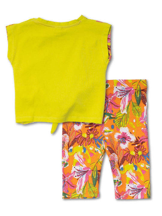 Tuc Tuc Kids Set with Leggings Summer 2pcs Yellow