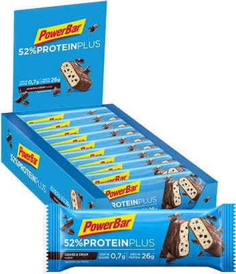 PowerBar Protein Plus Bars with 52% Protein & Flavor Cookies & Cream 20x50gr