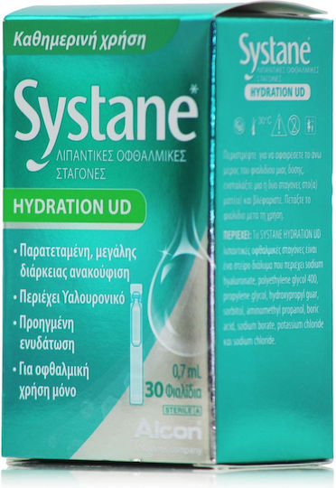 Alcon Systane Hydration UD Очни капки с хиалуронова киселина 30x0.7мл