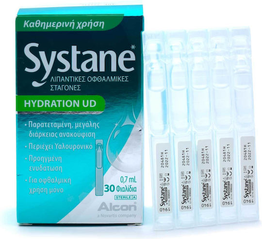 Alcon Systane Hydration UD Очни капки с хиалуронова киселина 30x0.7мл
