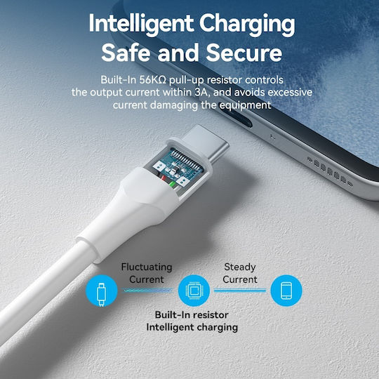 Vention USB Typ-C Kabel mit USB-A Terminal Weiß 1,5 m