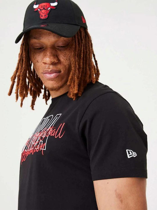 NBA Script Logo Sportliches T-Shirt Schwarz