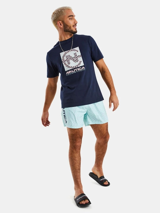 Nautica Ανδρικό T-shirt Navy Μπλε με Στάμπα