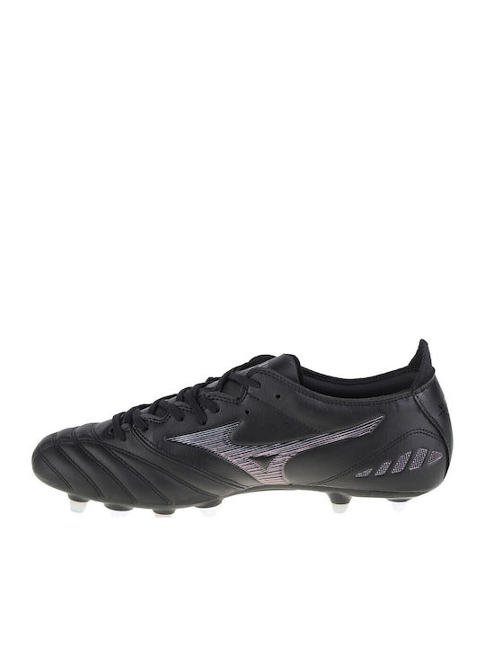 Mizuno Morelia Neo III Pro Mix Ποδοσφαιρικά Παπούτσια με Τάπες Μαύρα