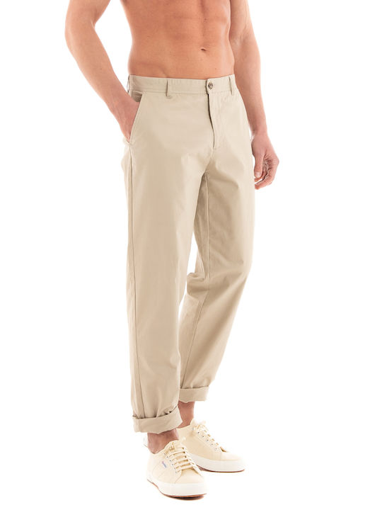 Les Deux Men's Trousers Chino Elastic Beige