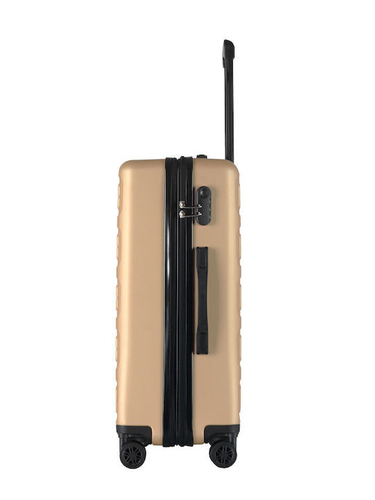 Amber AM1003 Large Hard Suitcase Amber with 4 Wheels Height 76cm